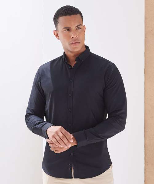Modern long sleeve Oxford shirt