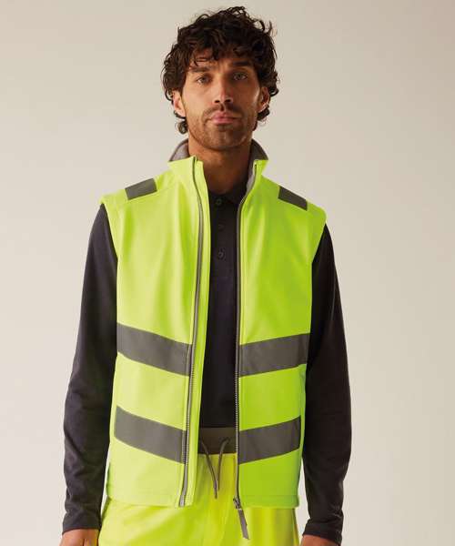 Hi-vis Pro contract Ablaze softshell bodywarmer