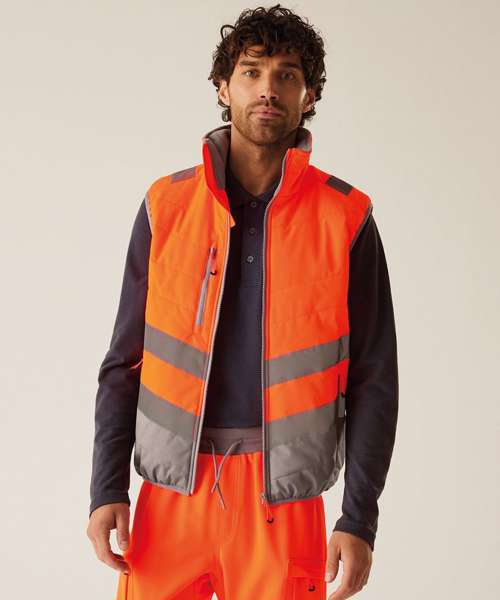 Hi-vis two-tone thermal bodywarmer