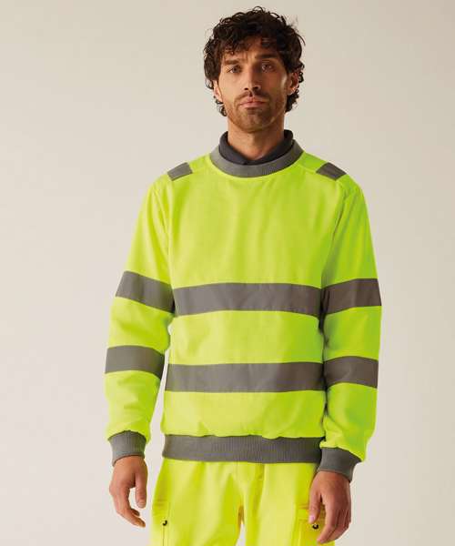 Hi-vis Pro contrast crew neck sweatshirt