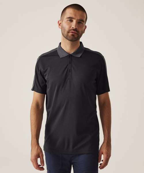 Contrast wicking polo